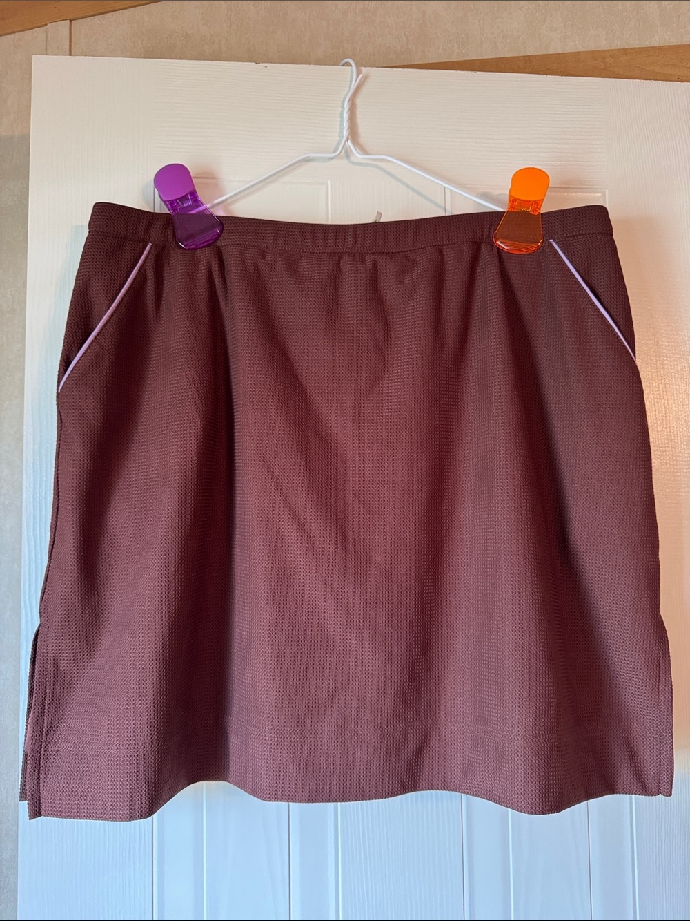 Classic A-Line Golf/Tennis Skirt in Deep Brown
